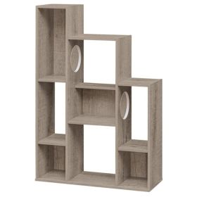 Cat Bookshelf Cabinet (Gray Oak), 8 Organized Storage Sections & Multiple Climbing Platforms (Option: defaulttitle)