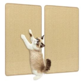 2-Pack 32"x20" Natural Sisal Cat Scratching Mats, Multifunctional Resting & Play Pads For Multi-Cat Households (Option: defaulttitle)